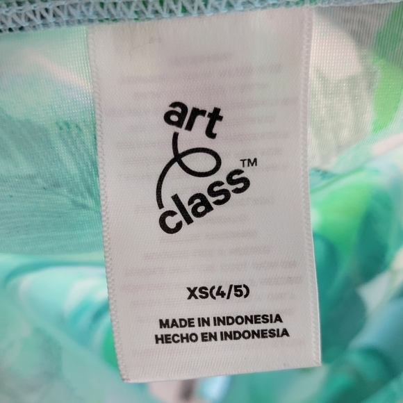 Art Class Palm Leaf Bathing Suit Top XS (4/5) - Picture 4 of 4